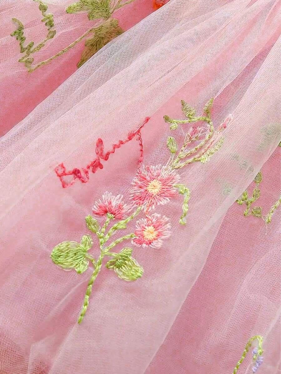 Vestido Ninfa Rosa - Magic Garden Bany Shop