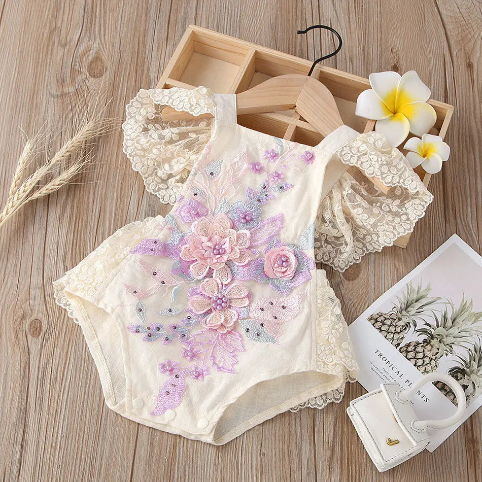 Body encajes flores relieve Bany Shop - Ropa y Accesorios para bebés
