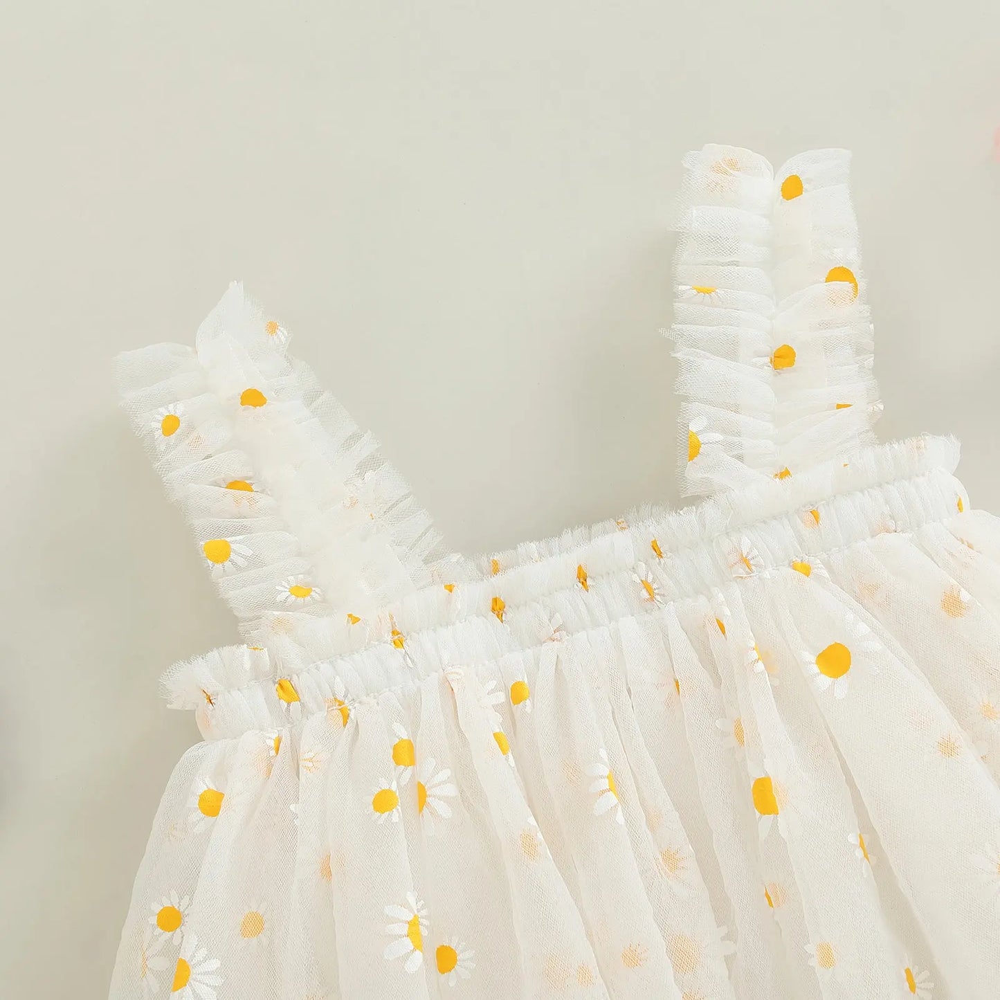Vestido de Tul Blanco con Margaritas para Bebé | 6-24 Meses Bany Shop - Ropa y Accesorios para bebés