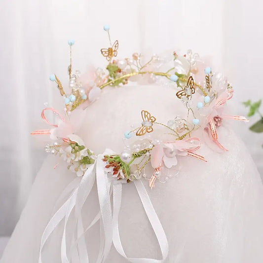 Diadema Flores y Mariposas Bany Shop Perú