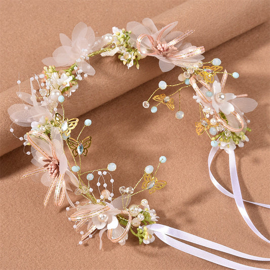 Diadema Flores y Mariposas Bany Shop Perú