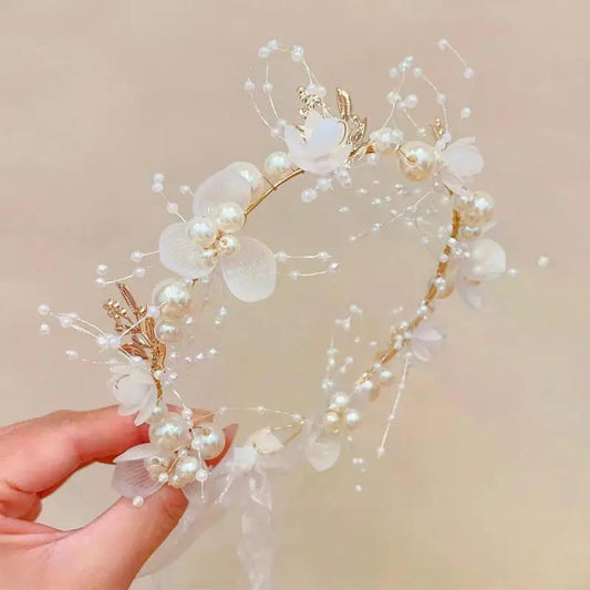 Dianema de perlas y flores Bany Shop Perú