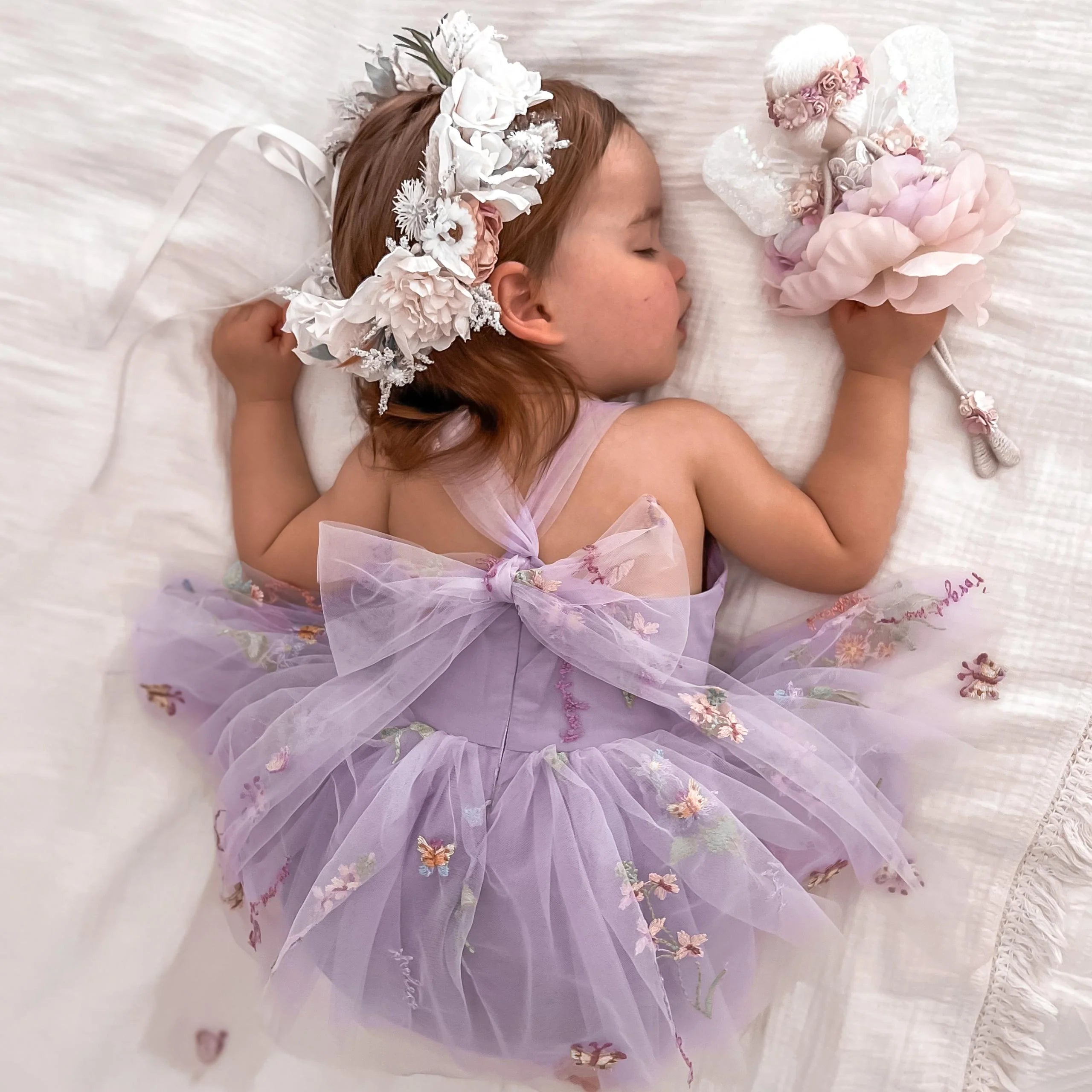 Brisa Lavanda: Romper Mariposas y Tul