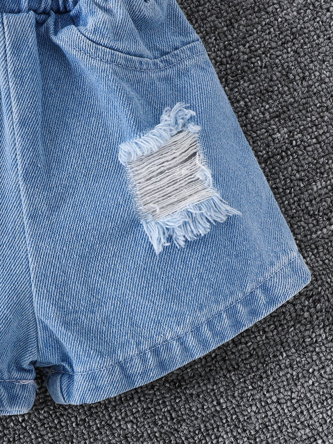 Conjunto polo rayas y short jean Bany Shop Perú