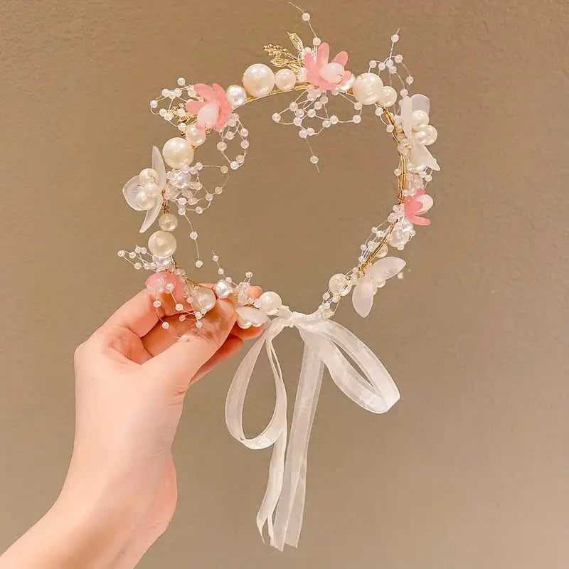 Diadema de Perlas y Flores Bany Shop Perú