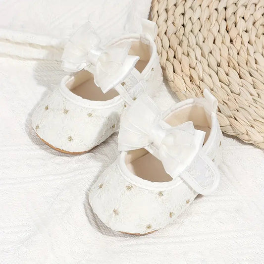 Zapatitos de Encaje Aurora con Lazo de Seda Bany Shop Perú