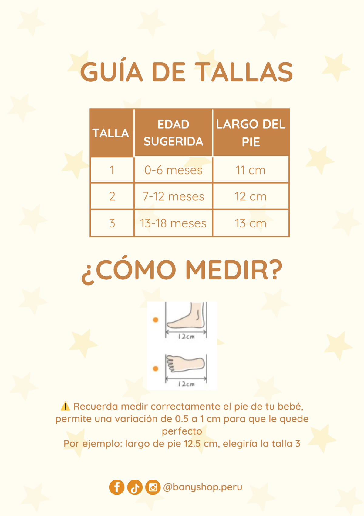 Guia de tallas