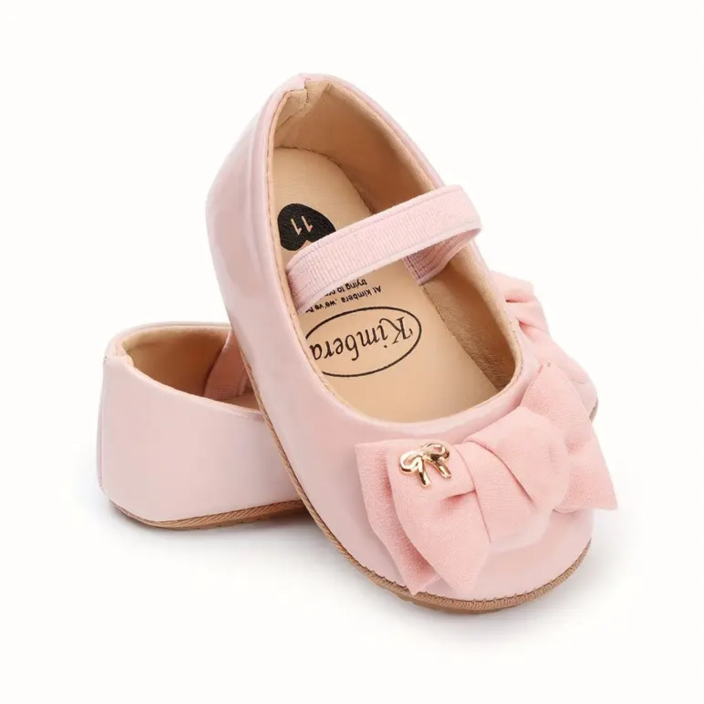 Lazo Rosado: Zapatitos Charol con Suela Antideslizante Bany Shop Perú