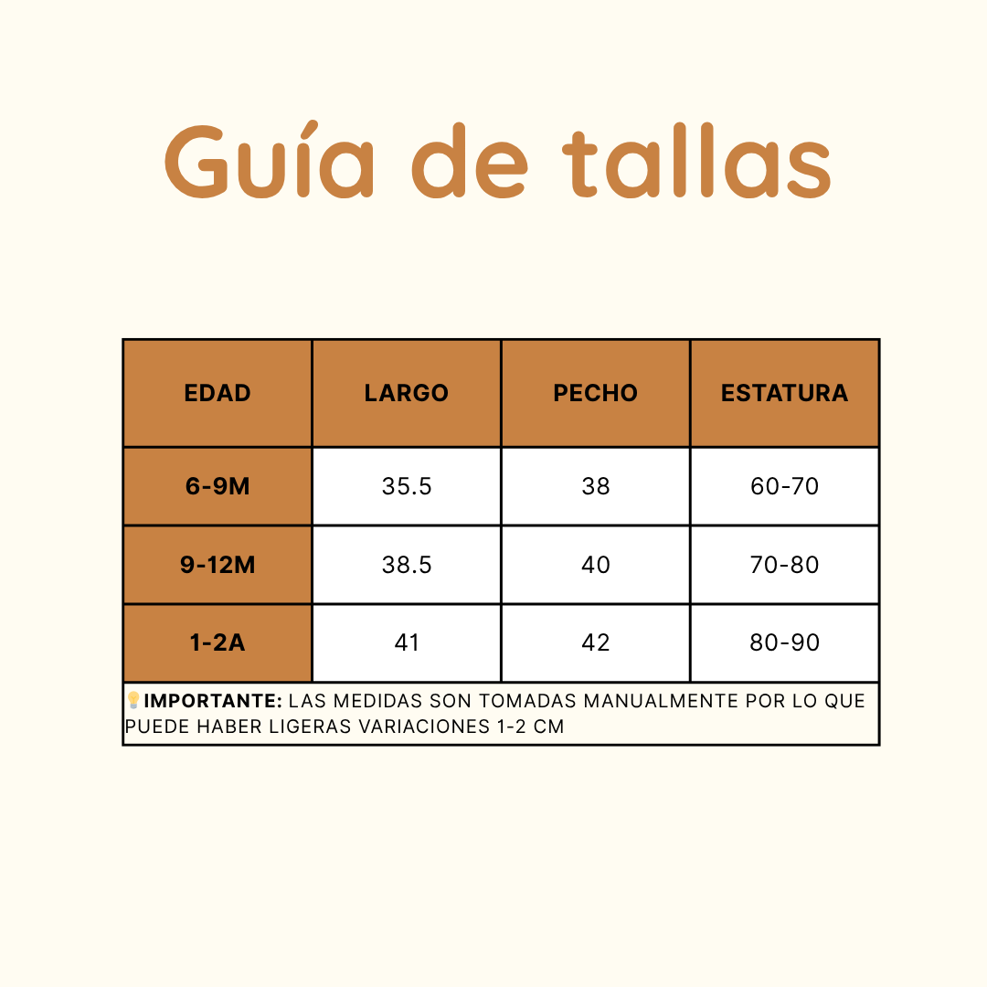 Guia de tallas