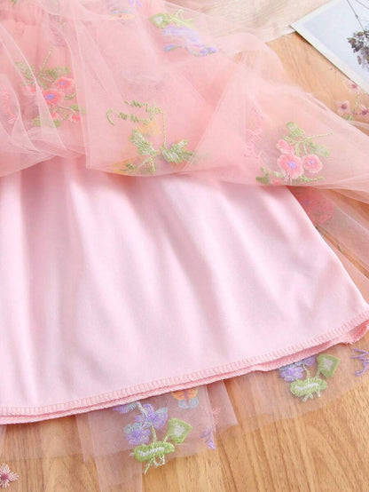 Vestido Ninfa Rosa - Magic Garden Bany Shop