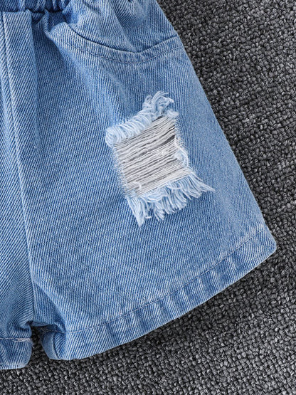 Conjunto polo rayas y short jean Bany Shop Perú